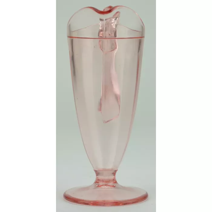 Pink Depression Glass Creamer - 7" Tall