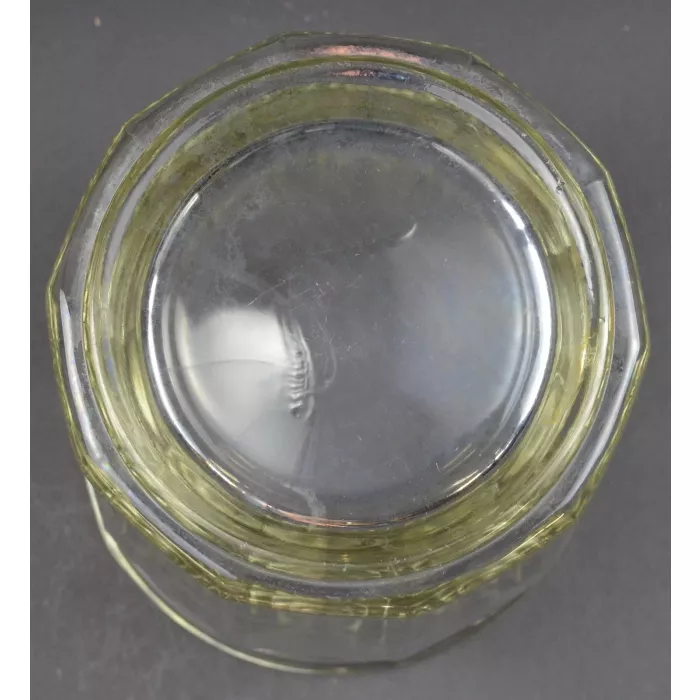 Clear Pressed Glass Panel Pattern Large Flower Vase- 7.75" Tall