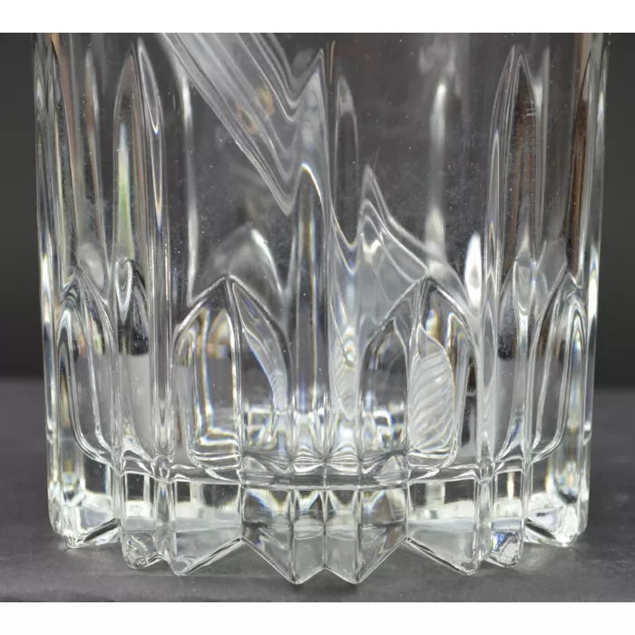 Mikasa Crystal - Wilshire Pattern - Ice Bucket With Tongs - 5.25" Tall