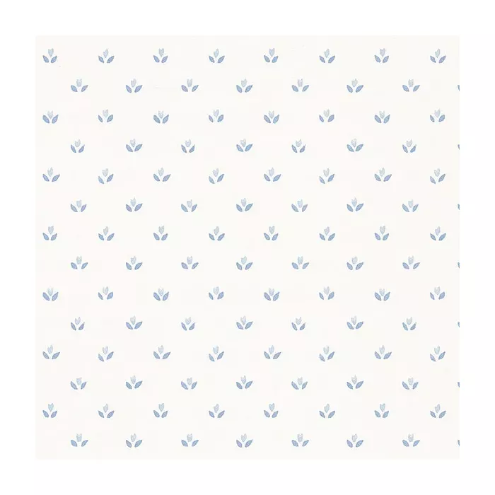 Mini Tulip Wallpaper Light Blue, Blue Norwall Wallcovering FK26951