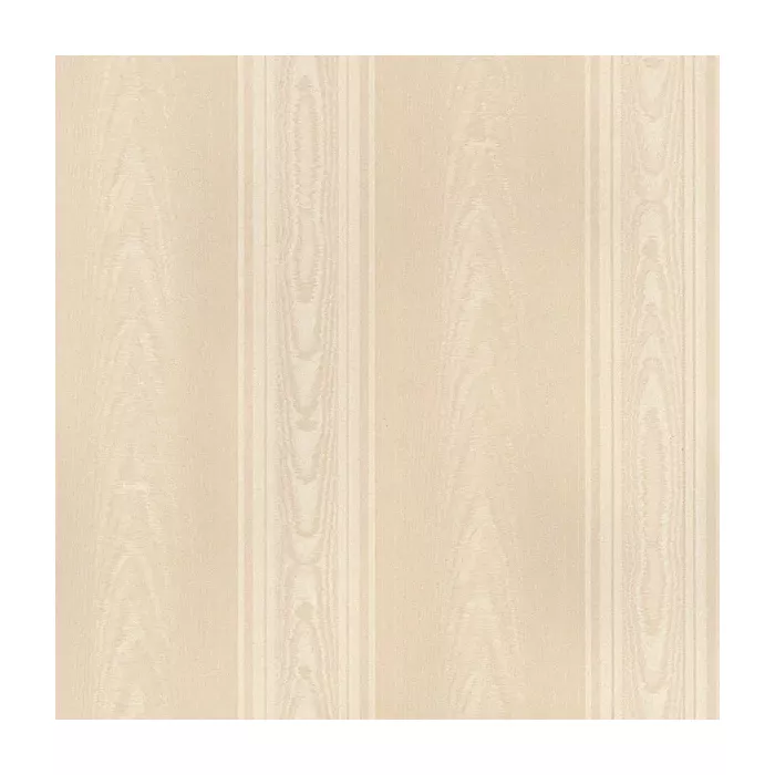 Medium Moiré Stripe Wallpaper Cream Norwall Wallcovering SK34720
