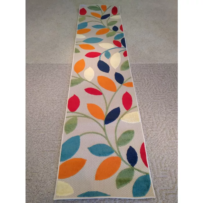 Safavieh Cabana Floral Bright Color Leaves Area Rug - Runner 2ft 3in x 9ft
