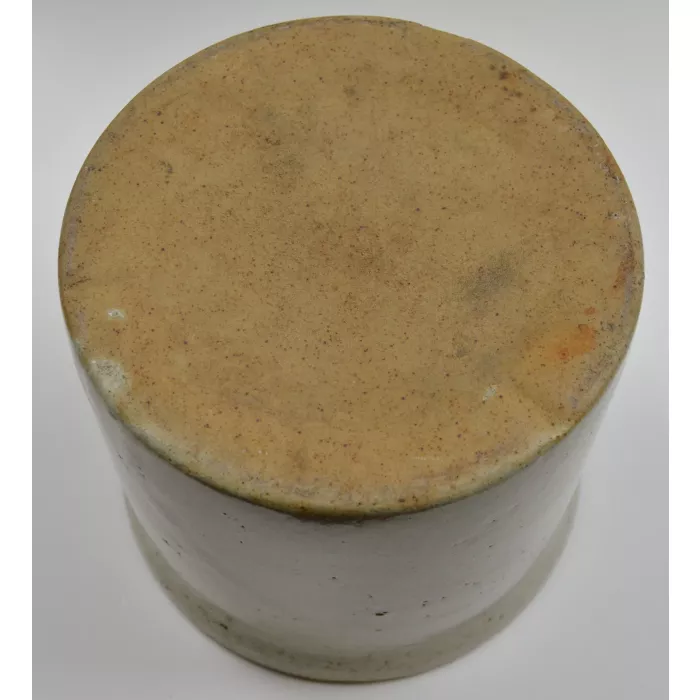 Vintage Beige Pottery Crock - 5.125" Tall
