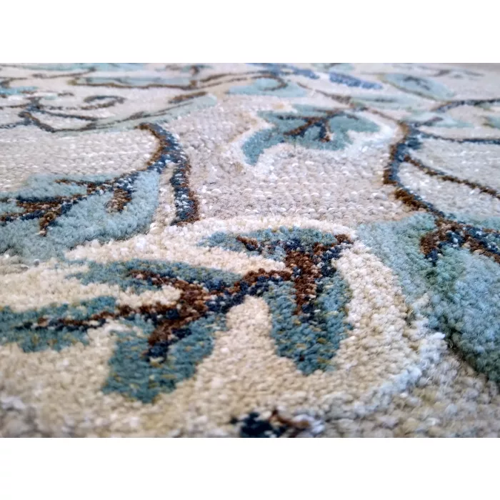 Martha Stewart Living Hand-Tufted Wool Colonial Blue Area Rug - Rectangle 5ft x 8ft