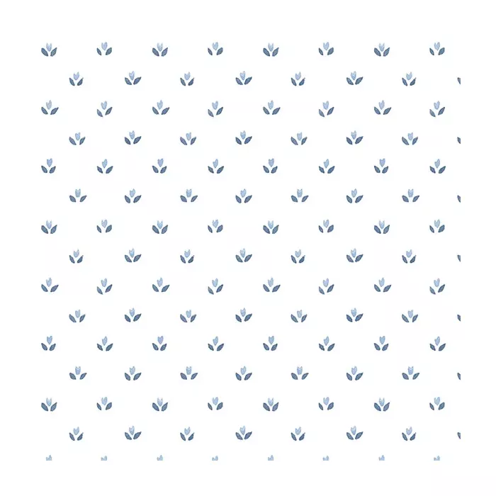 Mini Tulip Wallpaper Blue Norwall Wallcovering FK34402