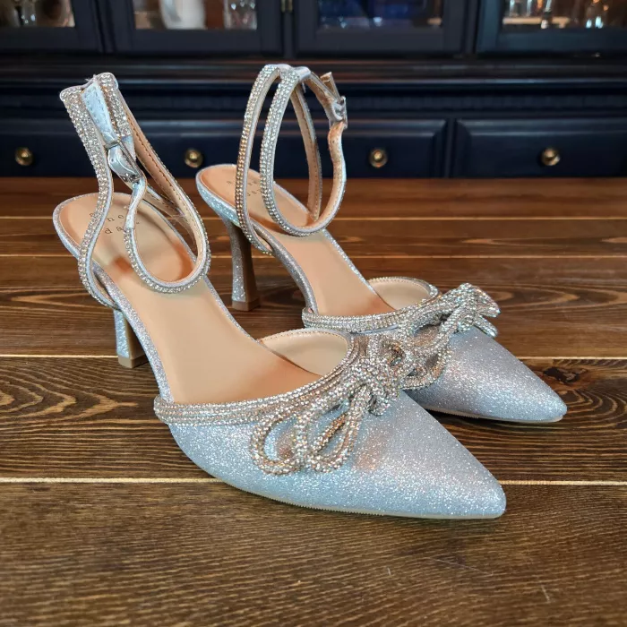 Women's Carmin Pumps Bow & Rhinestones Memory Foam Insole