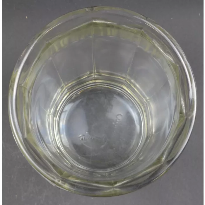 Clear Pressed Glass Panel Pattern Large Flower Vase- 7.75" Tall