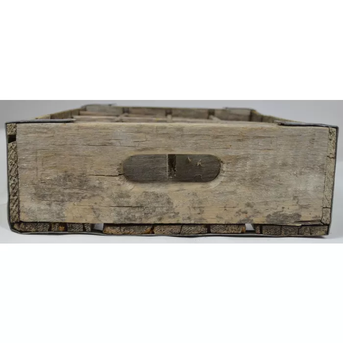Vintage Wood Soda Crate - Holds 24 Bottles - 18.5" Long