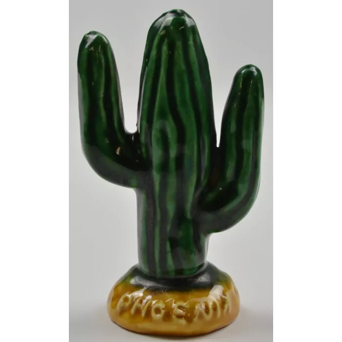 Ceramic Salt & Pepper Shakers - Phoenix Arizona Cactus - 3.625" Tall