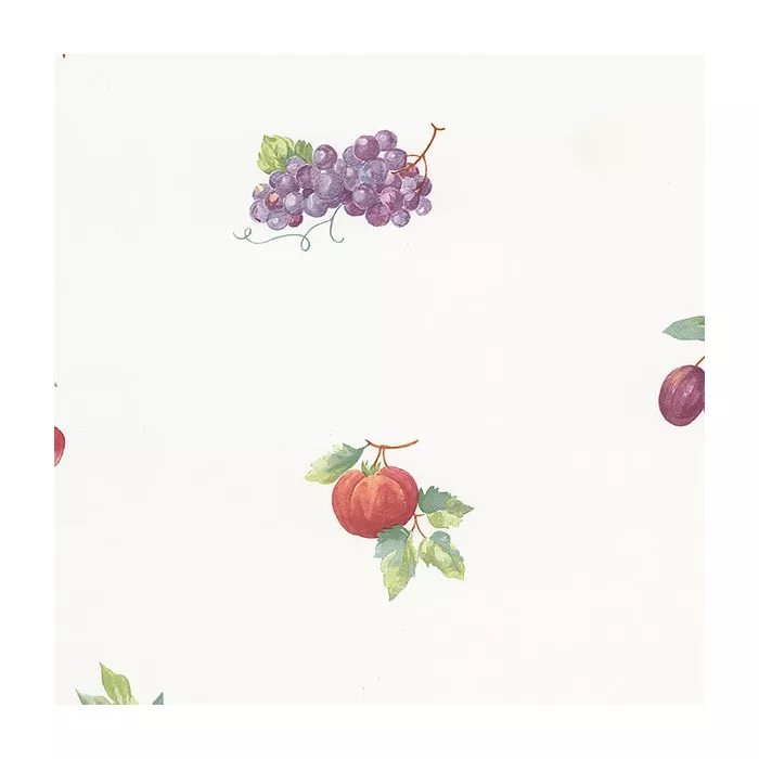 Fruit Recipe Wallpaper Yellow, Red, Plum Norwall Wallcovering FK26906