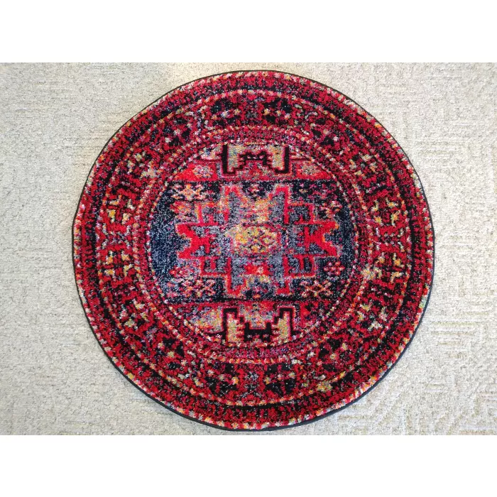 Safavieh Vintage Hamadan Red Area 3 ft round