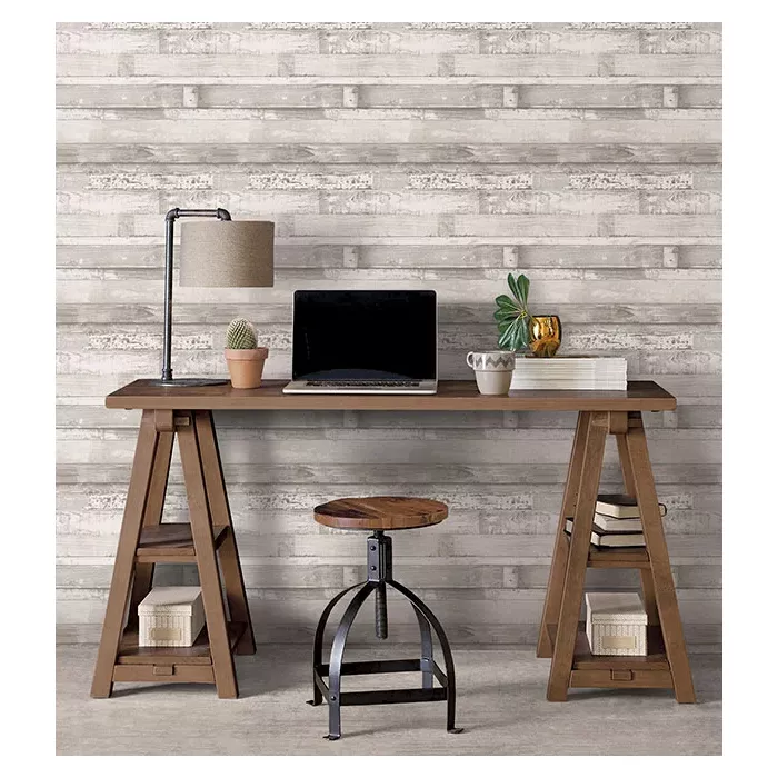 Beachwood Wallpaper Light Grey, White, Dove, Dove White Norwall Wallcovering FH37558