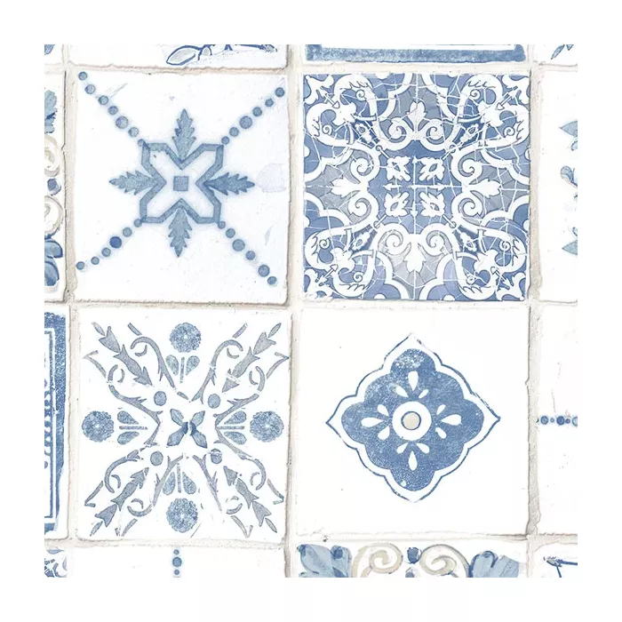 Morrocan Tiles Wallpaper Blue, Beige Norwall Wallcovering CK36622