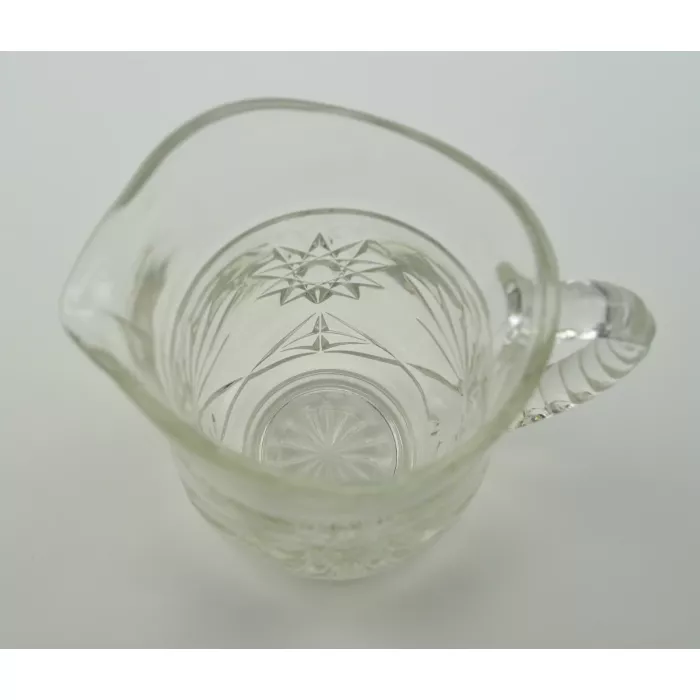 Anchor Hocking - Prescut Clear Pattern - Pint Pitcher - 5.25" Tall
