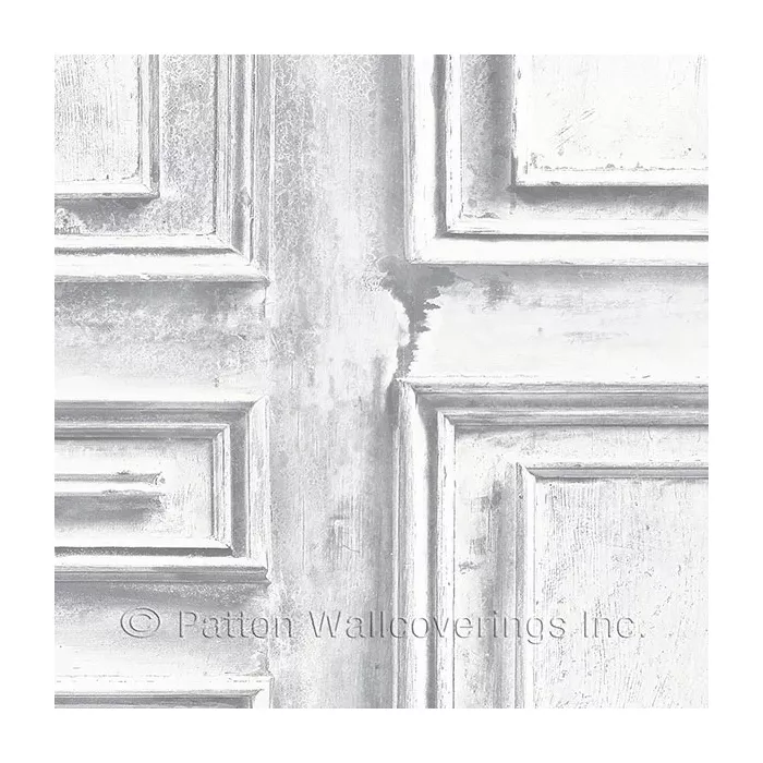 Wood Panel Wallpaper White, Grey Norwall Wallcovering LL36209