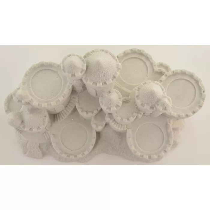 SAND-DECO Sand Castle Figurine & Candle Votive Holder CAN906 - 5 Candles