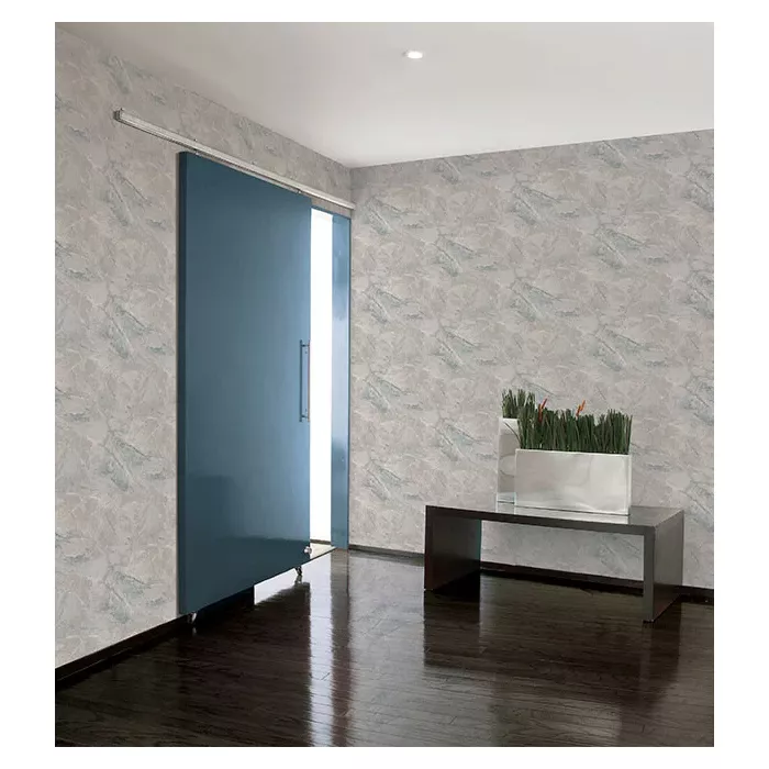 Carrara Marble Wallpaper Teal Blue Norwall Wallcovering WF36312