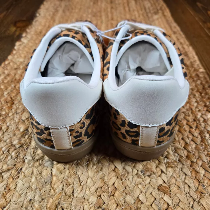 Women's Spencer Fashion Sneakers Cheetah Print Shoe Memory Foam Insole sz 10