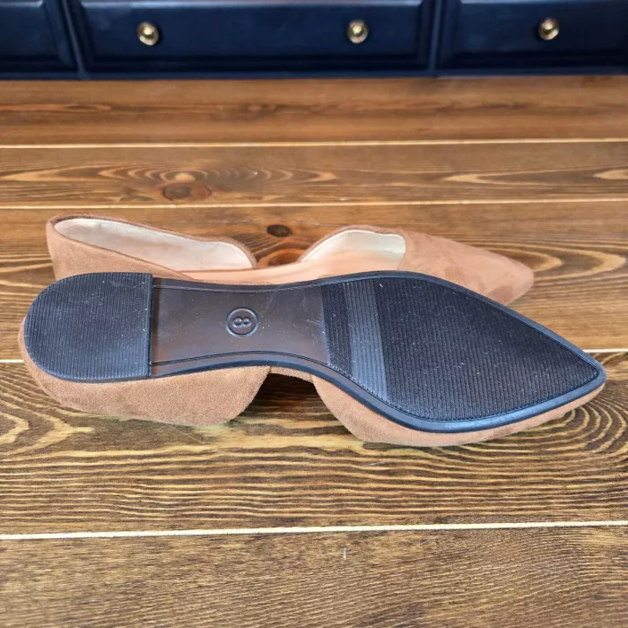 Women's Julie Ballet Flats with Memory Foam Cognac Brown