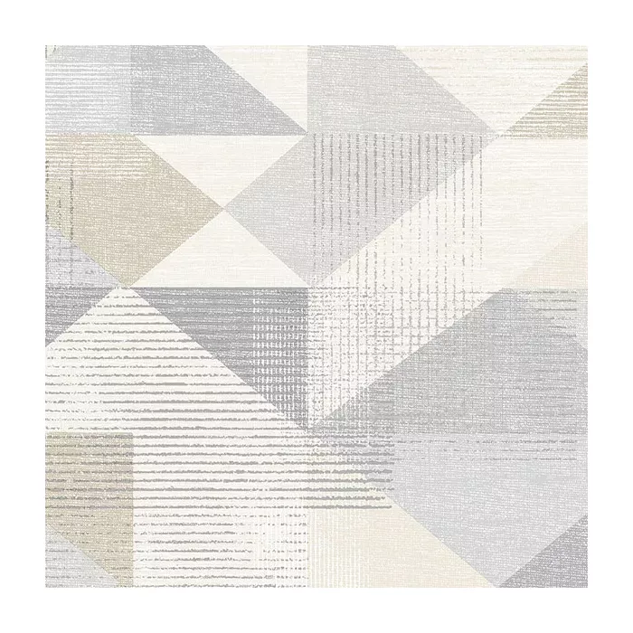 Silk Screen Geometric Wallpaper Grey, Beige Norwall Wallcovering GX37655