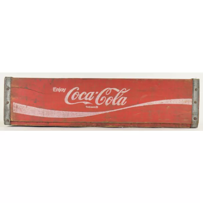 Coca Cola Crate - Red Wooden Coke Carrier - 1977 Temple Chattanooga