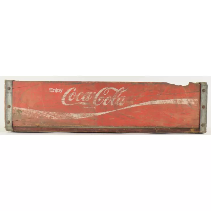 Coca Cola Crate - Red Wooden Coke Carrier - 1976 Delta Case Co., Inc.