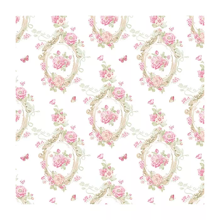 Cameo Wallpaper Pink, Beige Norwall Wallcovering PP35535