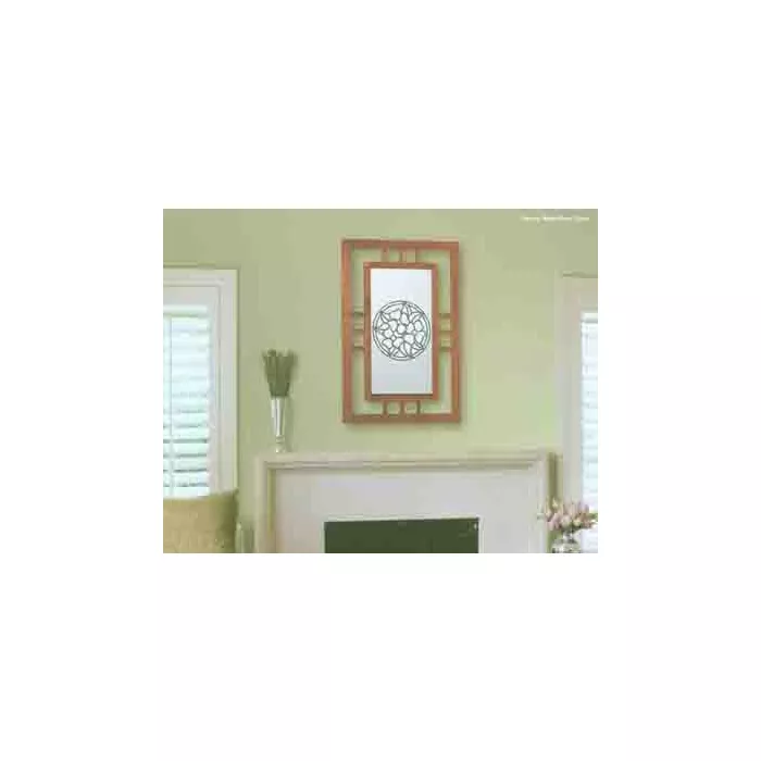 Pansy Medallion Clear Stained Glass Appliques