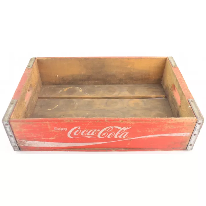 Coca Cola Crate - Red Wooden Coke Carrier