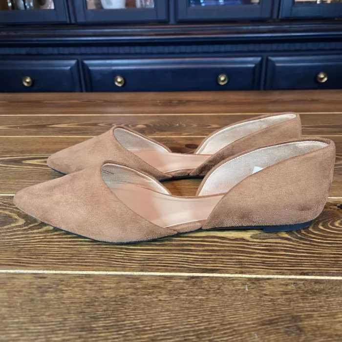 Women's Julie Ballet Flats with Memory Foam Cognac Brown
