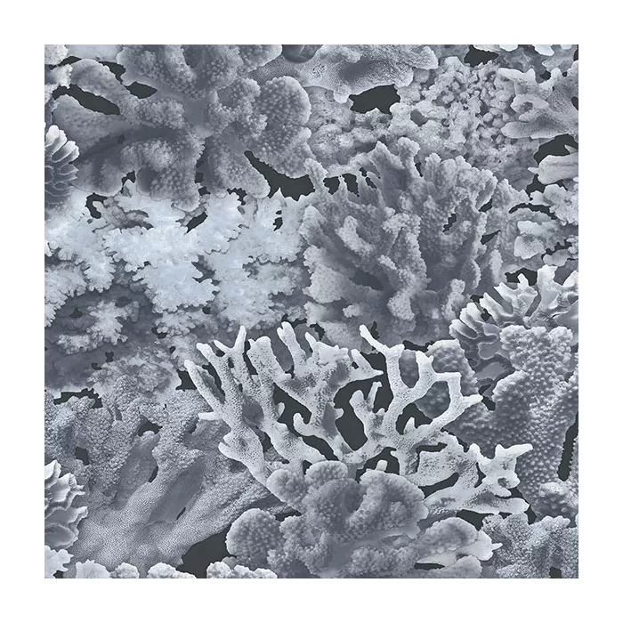 Coral Wallpaper Navy, Navy Blue, Blue Norwall Wallcovering FH37504