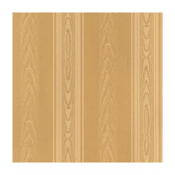 Medium Moiré Stripe Wallpaper Metallic Gold Norwall Wallcovering SK34743