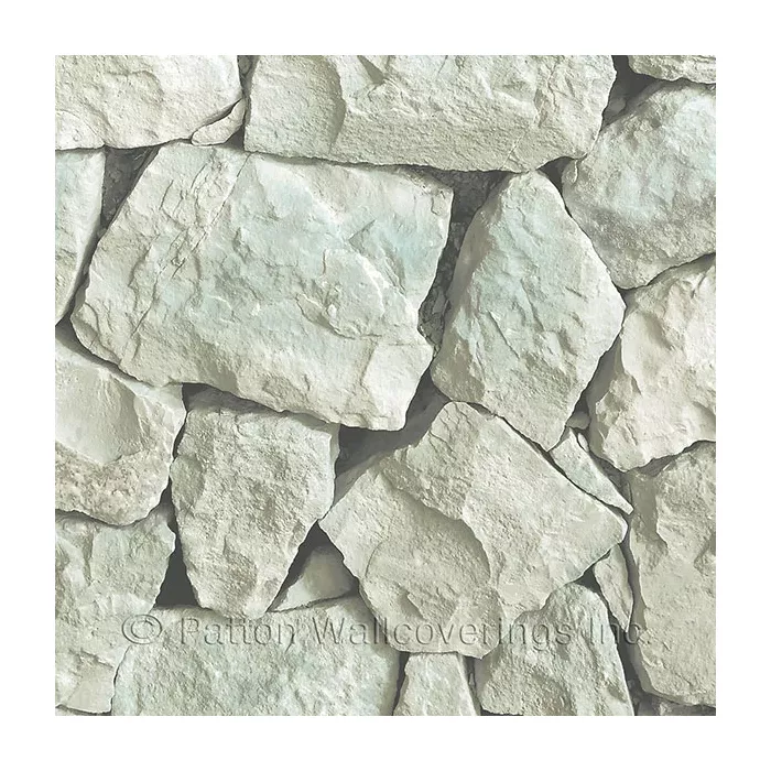 Spanish Stone Wallpaper Aqua, Cream, Green Norwall Wallcovering LL36219