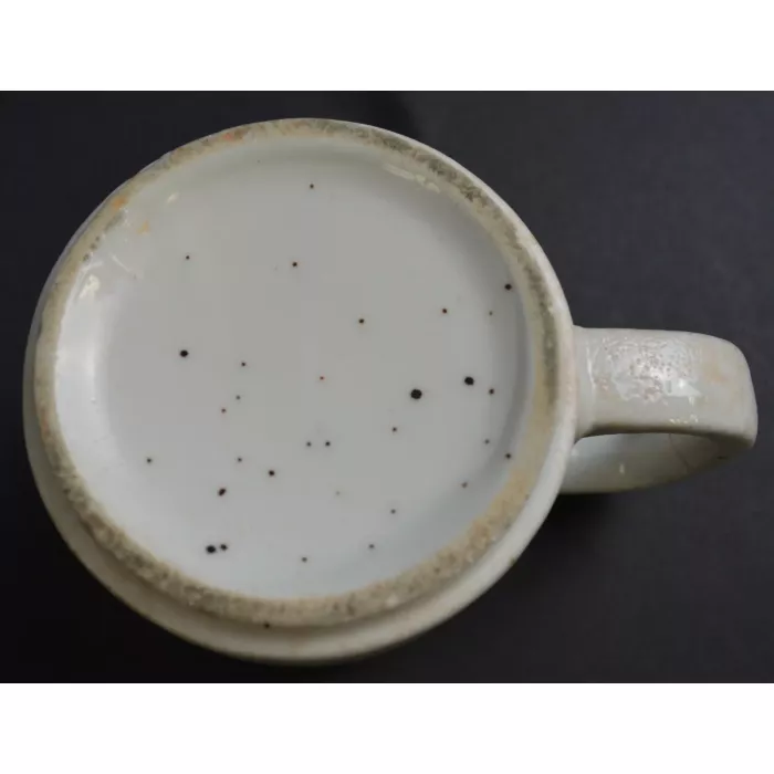 Hand Painted Floral Pattern Coffee Mug - Pottery - 3.5" Tall
