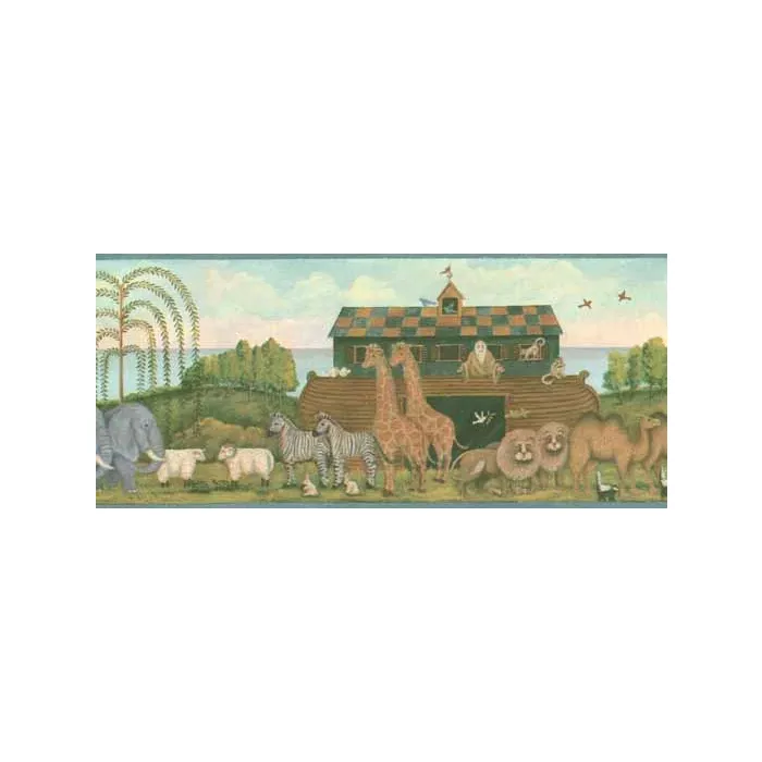 Noahs Ark and Animals Wallpaper Border