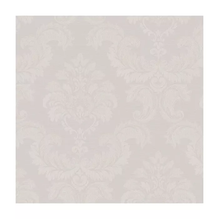 Damask Emboss Wallpaper Light Grey Norwall Wallcovering SK34730