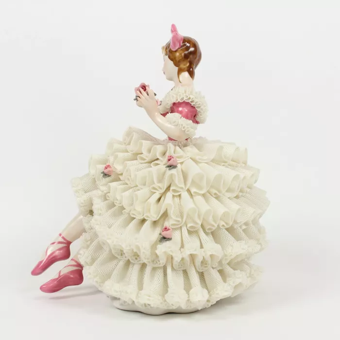 Dresden Doll Lady Sitting