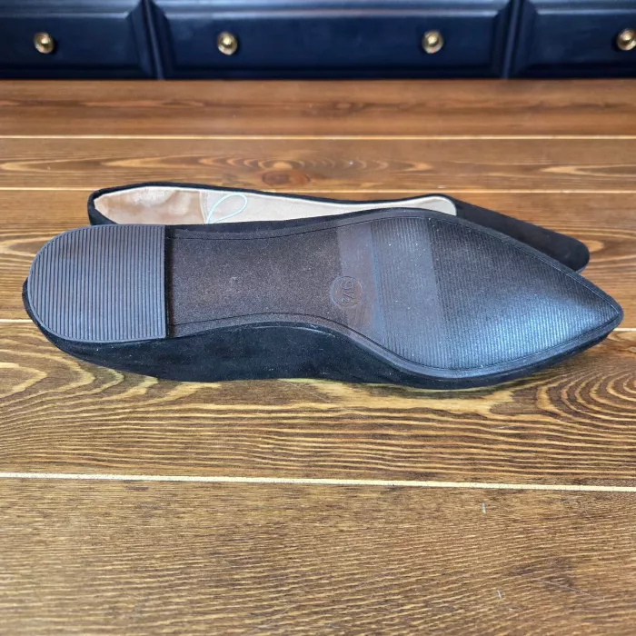 Womens Corinna Ballet Flats with Memory Foam Black
