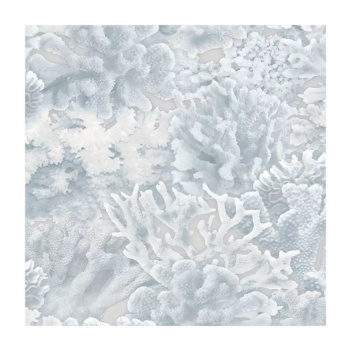 Coral Wallpaper Light Blue, Blue Norwall Wallcovering FH37502