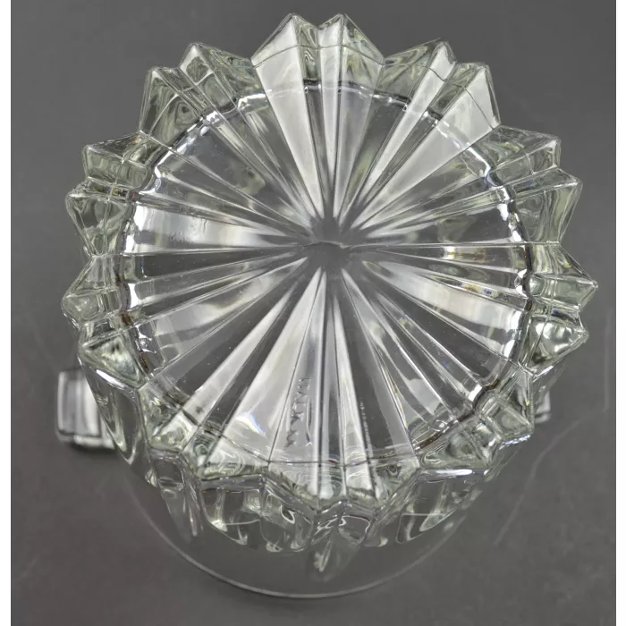 Mikasa Crystal - Wilshire Pattern - Ice Bucket With Tongs - 5.25" Tall