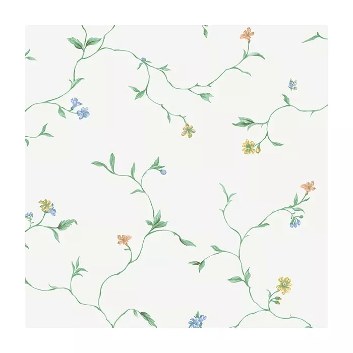 Small Trail Wallpaper Green, Blue, Yellow Norwall Wallcovering KE29903