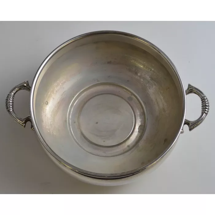 Vintage Silver Plated 3 Piece Casserole Dish With Pyrex Glass Insert