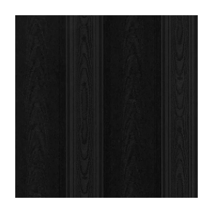 Medium Moiré Stripe Wallpaper Black Norwall Wallcovering SK34751