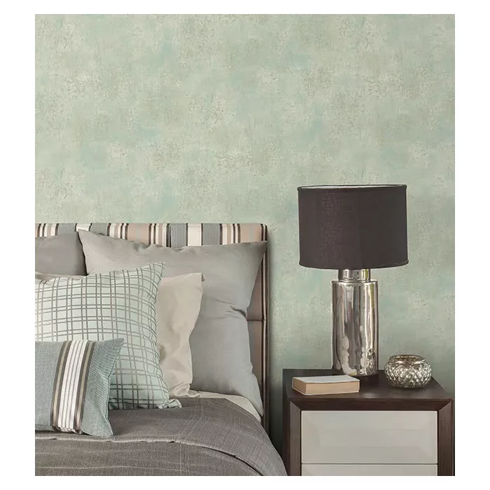 Frost Wallpaper Aqua Norwall Wallcovering LL36201