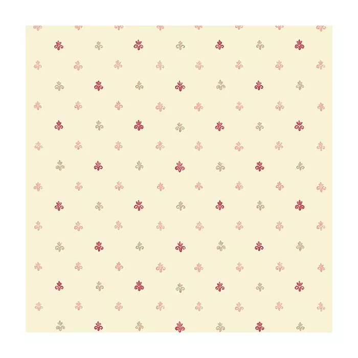 Lulu Spot Wallpaper Cream, Burgundy, Beige, Pink Norwall Wallcovering PP27818