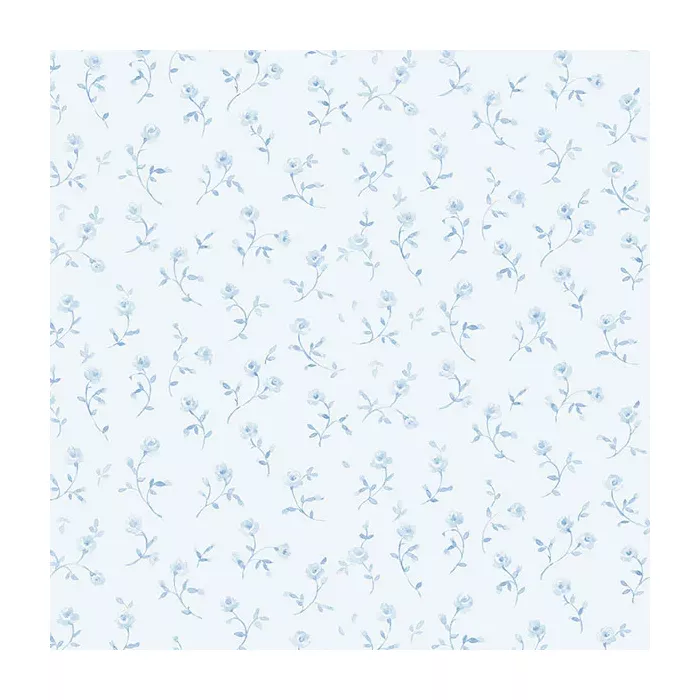 Rose Meadow Wallpaper Blue Norwall Wallcovering PR33856