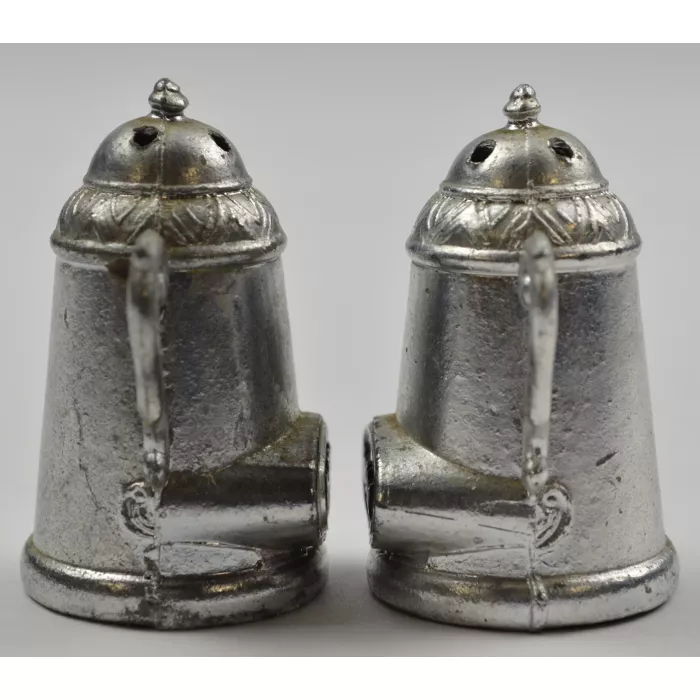 Kings Island Metal Mini Tea Pot Salt & Pepper Shakers - 2" Tall