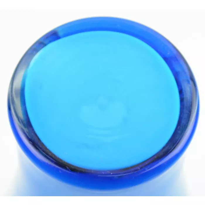 Blue Art Glass Vase - 13" Tall