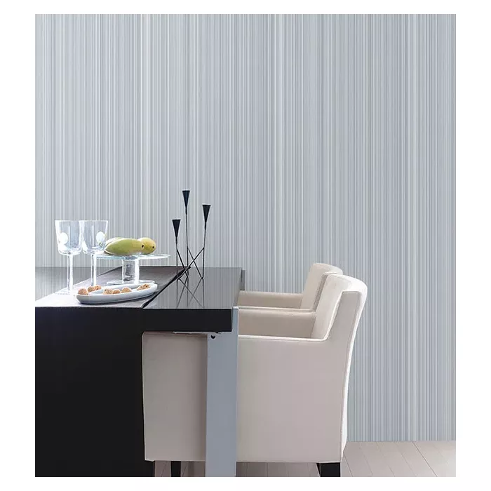 Shades of Blue Stria Striped Wallpaper Blue, Navy, light Blue Norwall Wallcovering G67482
