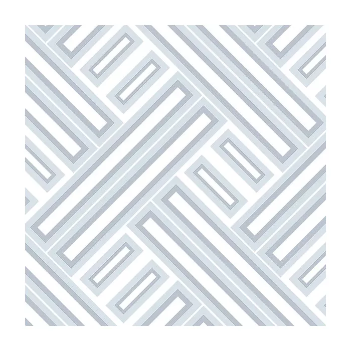 Rectangles Wallpaper Blue, Light Ocean Norwall Wallcovering GX37607